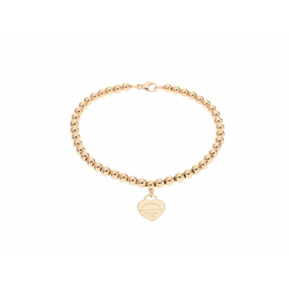 Tiffany Return to Tiffany Heart Beaded Bracelet Yellow Gold